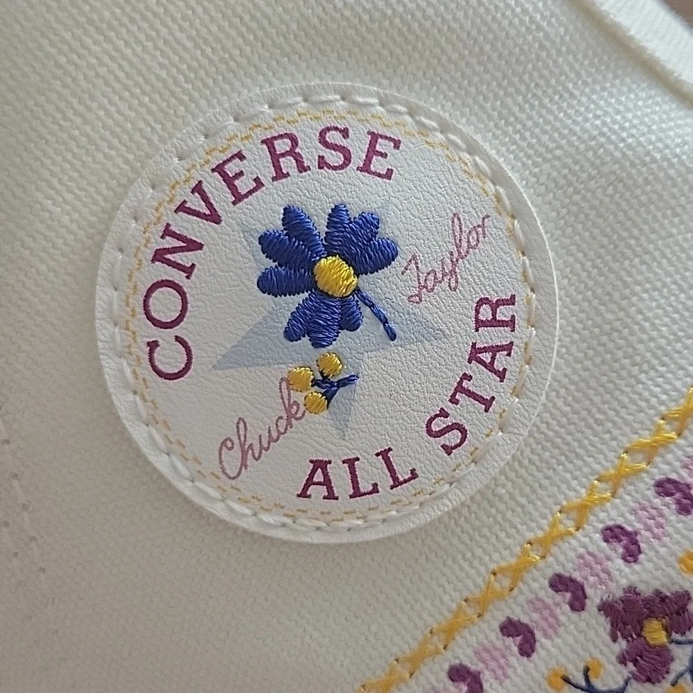 Converse White High-Top Sneakers with Classic Design - Picture 3 of 15